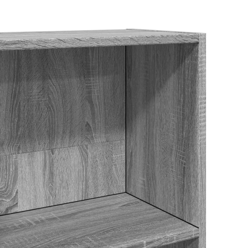 Vidaxl Regał, Szary Dąb Sonoma, 60X24X143 Cm, Materiał Drewnopochodny