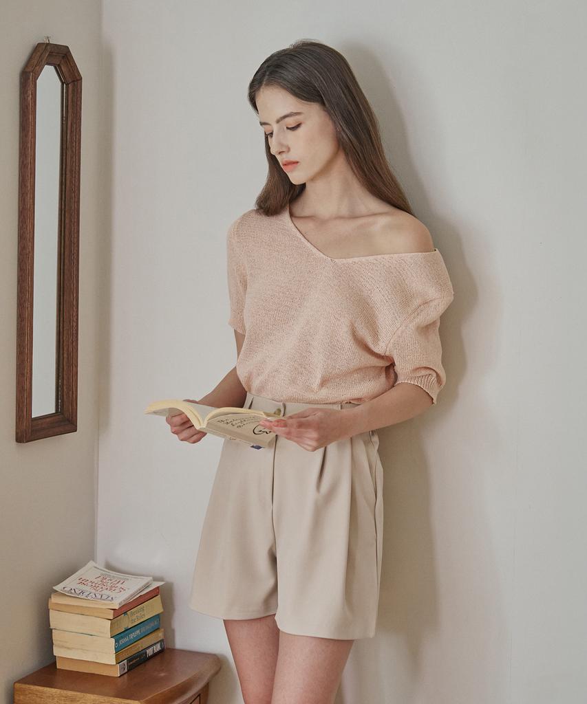 VISITINNEWYORK Basic Two-Way V-Neck Knit (Vb5Skf1)