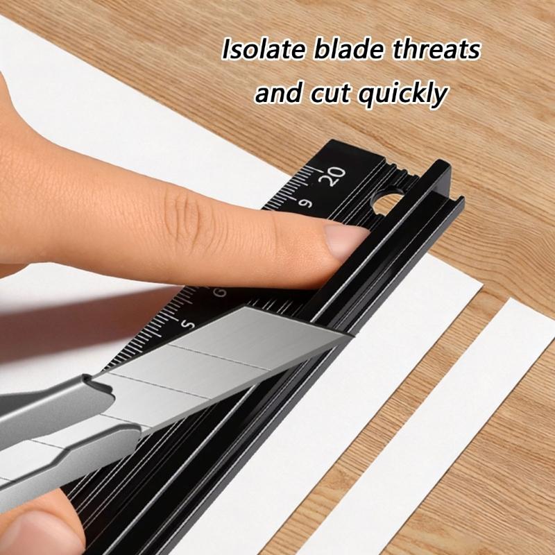 Strong Metal Ruler with Protective Edges Aluminum Straight Edges Ruler Ideal for Carpenter Designers & School Use