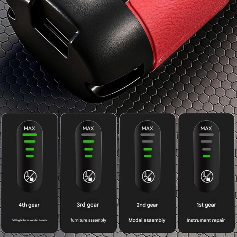 Industrial Cordless Screwdriver With Precisions Torques Adjustment Magnetic Tip Enhanced Control Repair Tool