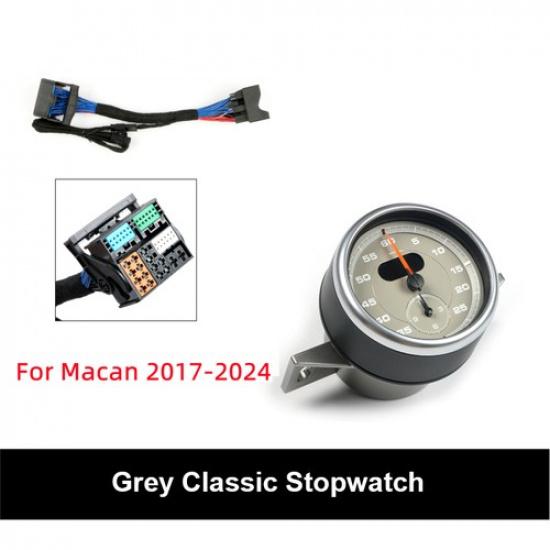 For Porsche Macan 2014-2024 Dashboard Sport Chrono Stopwatch Clock Watch Panel