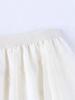 Clearance: Women's High-Waisted A-Line Mid-Length Gauze Skirt with Double-Layer Mesh