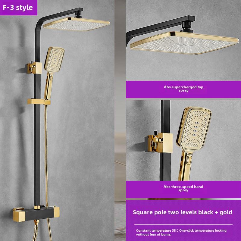 Thermostatic Shower Set with One-Touch Temp Lock & Boost Shower Head