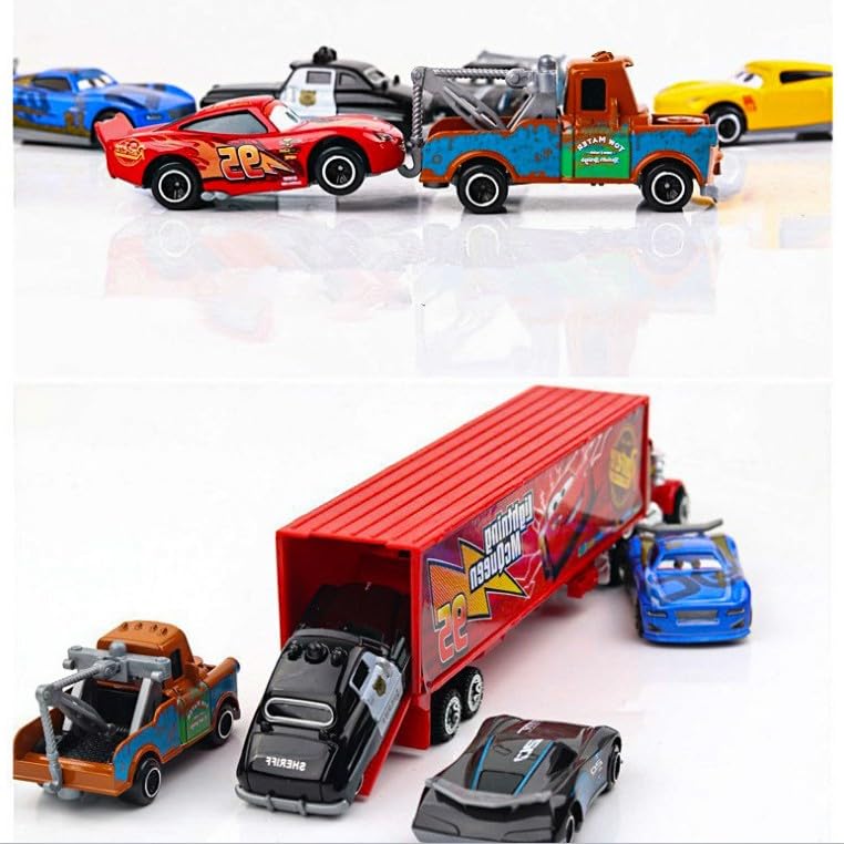 Cars toys, miniature cars, Disney Pixar figures for children, race cars, Cruz Ramirez, Lightning McQueen, super alloy