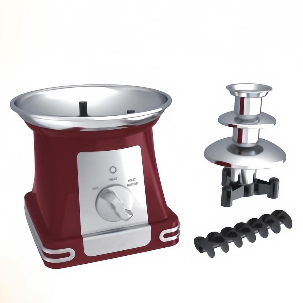 3 Tier Electric Chocolate Fondue,Melts Cheese Candy 9 inch Tall Fountain Machine for
