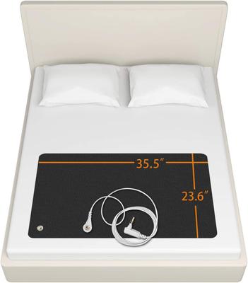 Estera de conexión a tierra para mejorar el sueño, almohadilla de conexión a tierra para la salud, estera de cama con cable de conexión a tierra para un mejor trabajo (35.5 * 23.6 pulgadas)