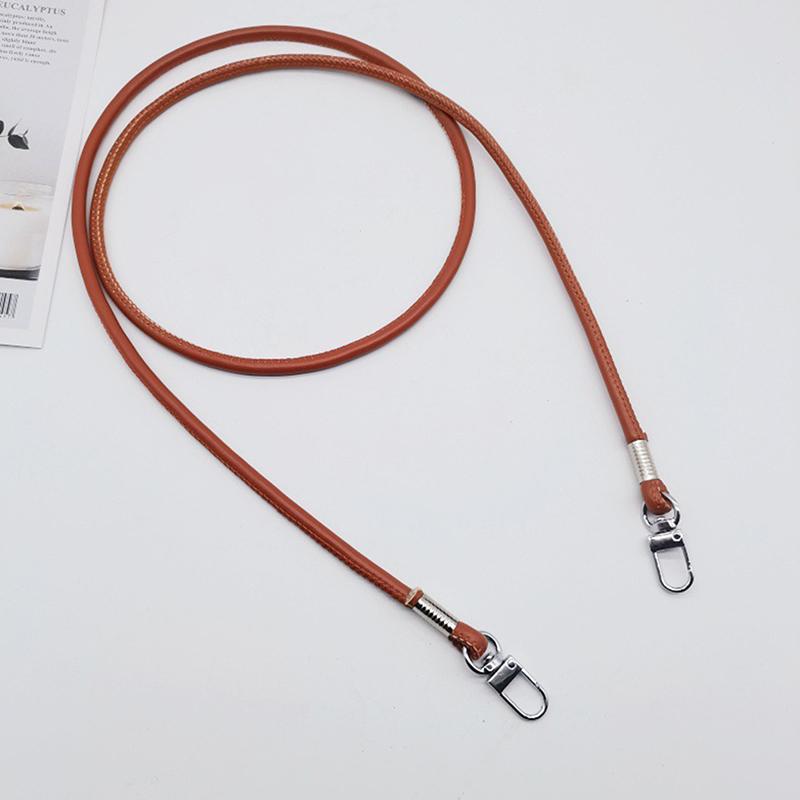 Simple Solid Color Leather Shoulder Crossbody Bag Replacement Strap Anti Lost Phone Chain For Diy Bag Chain Straps