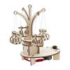 Wooden Revolving Chair Fine Motor Skills 3D Puzzles Carousel for Creative Gift