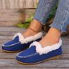 Aphixta Soft Furry Loafers Flat With Women Shoes Slip On Sewing Casual Round Toe Flats Woman Classic Shoe Autumn Winter Loafers