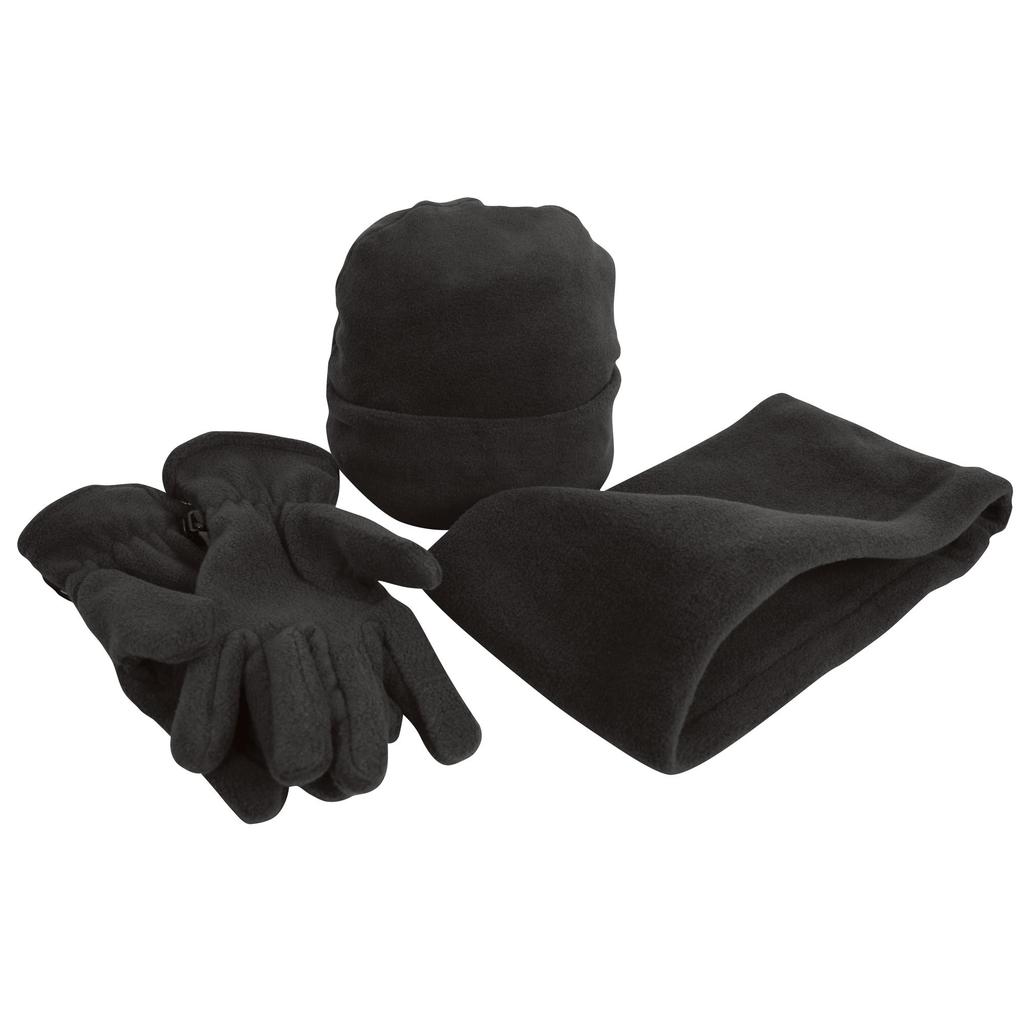 Result Unisex Active Fleece Anti-Pilling Wintermütze, Handschuhe & Nackenwärmer Set