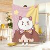 Animation B-BeeS and PuppyCatS Throw Soft Warm Throw Blanket for Bedroom Living Room Bed Travel Camping Picnic Gift