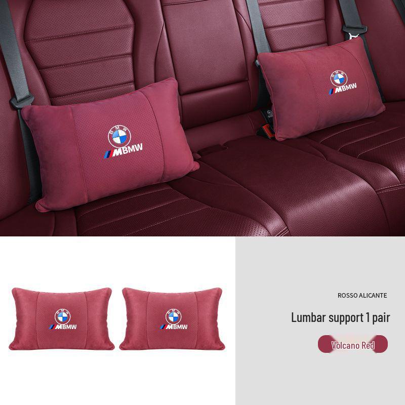 Compatible with BMW 5, 7 Series, X1, X3, X5 car seats, featuring headrest, lumbar, and neck support pillows.