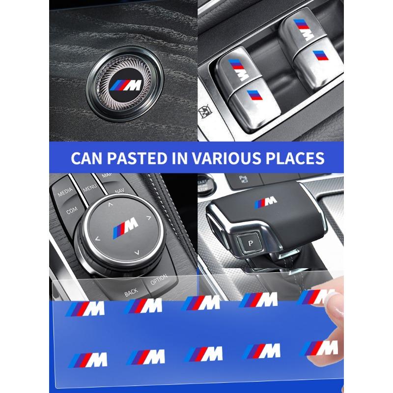 2/5/10 vnt. Automobilio logotipo lipdukas Centrinio valdymo lipdukai Automobilio priedai BMW M E34 E36 E60 E90 E46 E39 E70 F10 F20 F30 X5 X6 X1 M3 M5 M6 E71 F01 F02 F87