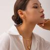 CARLIDANA Premium Ins Style 18K Gold Plated Mini Hoop Earrings Non-fading Stainless Steel Enamel Earrings For Ladies Women