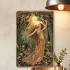 Vintage Metal Garden Maiden Wall Art, Rustproof Home Decor, Gift Ready
