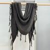 Trendy new scarf women's high-end sense versatile atmosphere wool shawl warm thickened fringed cashmere scarf
