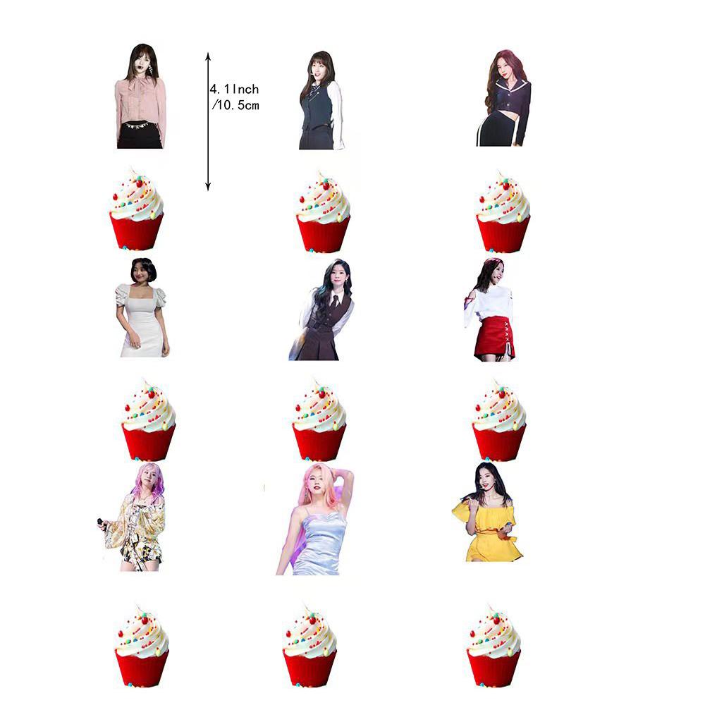 36Pcs Twice Singer Party Supplies Including A Banner, Cake Toppers, Balloons
