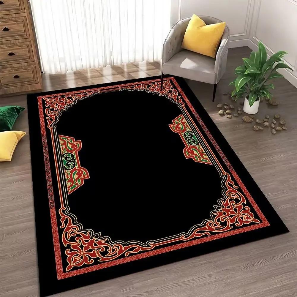 Gebedskleed – Traditioneel Gebedskleed met Moslim Design, Antislip Vloerkleed voor Huis, Woonkamer, Slaapkamer, Toilet 120x160cm(46x62in)