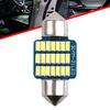 White 31MM LED Car Interior Dome Map Door License Plate Light Bulb DC 12V 600LM