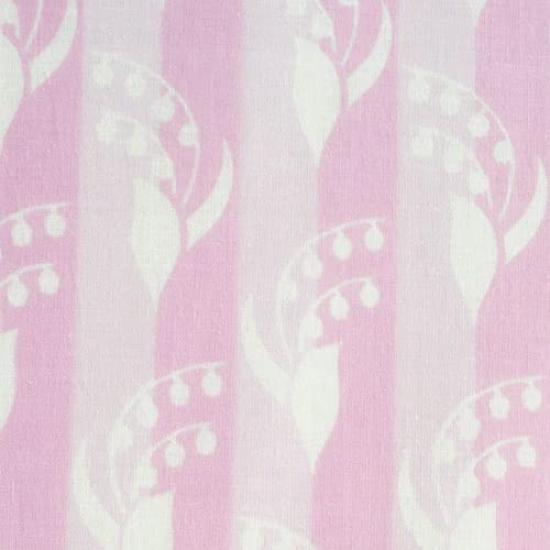 Dyeing Anbo Tenugui Lily of the Valley Authentic Dyed Cotton Tokuoka Made In Japan 35cm X 100cm "Striped Pink" 100%