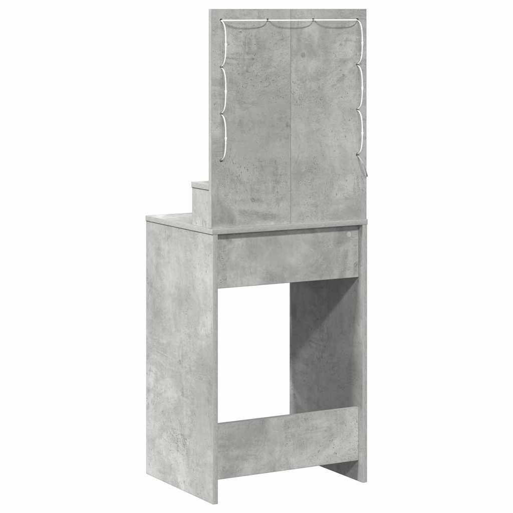 Makeup Table Concrete Grey 50 x 41 x 135 cm Particleboard