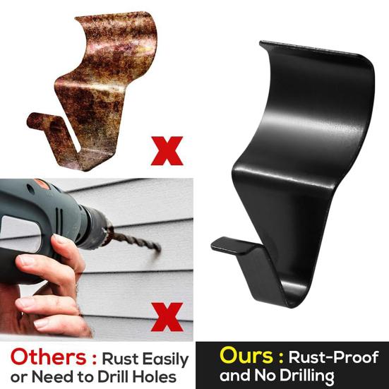 10Pcs Storage Hooks Rustproof Corrosion Resistant Not Easily Deformed Polished Surface Simple Installation Hanging Wall Hooks