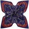 New Silk Scarf Women Euro Chain Print Square Scarves High Quality Neckerchief 130*130cm Gift Fashion Large Shawls Wraps
