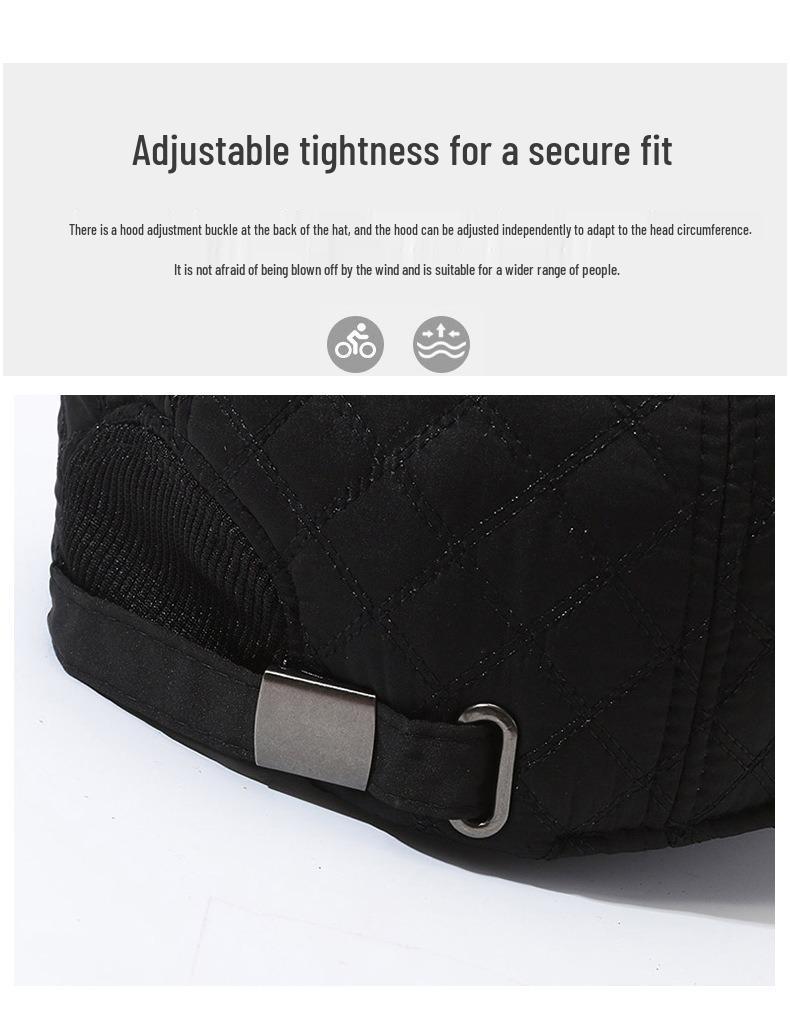 Șapcă de Baseball de Iarnă pentru Bărbați, cu Protecție pentru Urechi, Rezistentă la Vânt, din Bumbac, Casual, pentru Bărbați de Vârstă Mijlocie și Vârstnici.