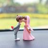 Cartoon Couples Car Ornament Model Wedding Couple Figure Car Center Console Balloon Decoration Auto Interior Dashboard Gifts