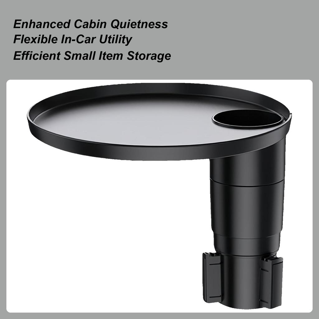Cup Holder Tray Portable Expandable Adjustable Car Cup Holder Expander With Tray For Travel Long Driving Commuting Vehicle Truck