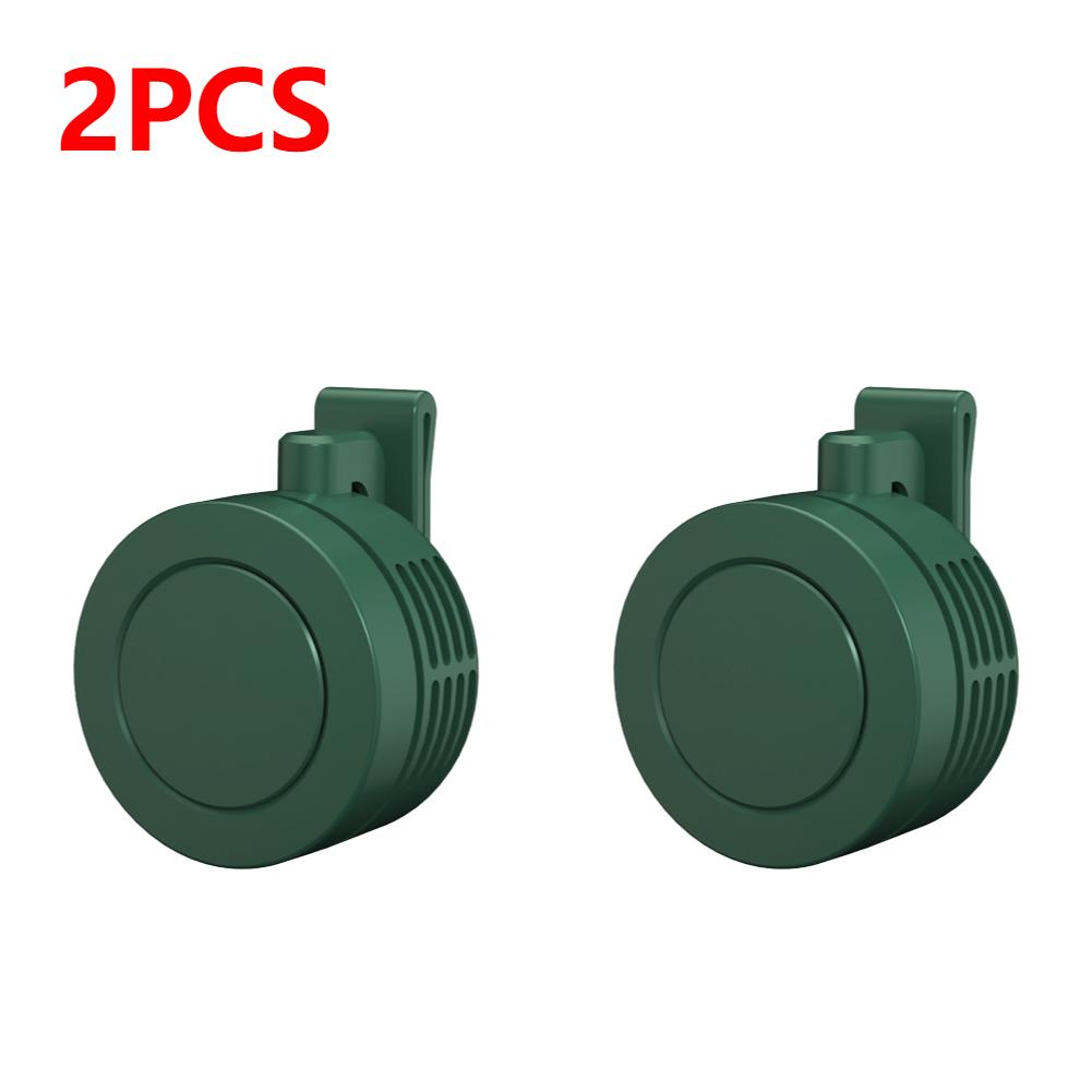2/1PC Mini Clip Fan 3 Wind Speeds Portable Waist Clip Fans Leafless Personal Body Fan 900mAh Wireless Electric Air Circulators