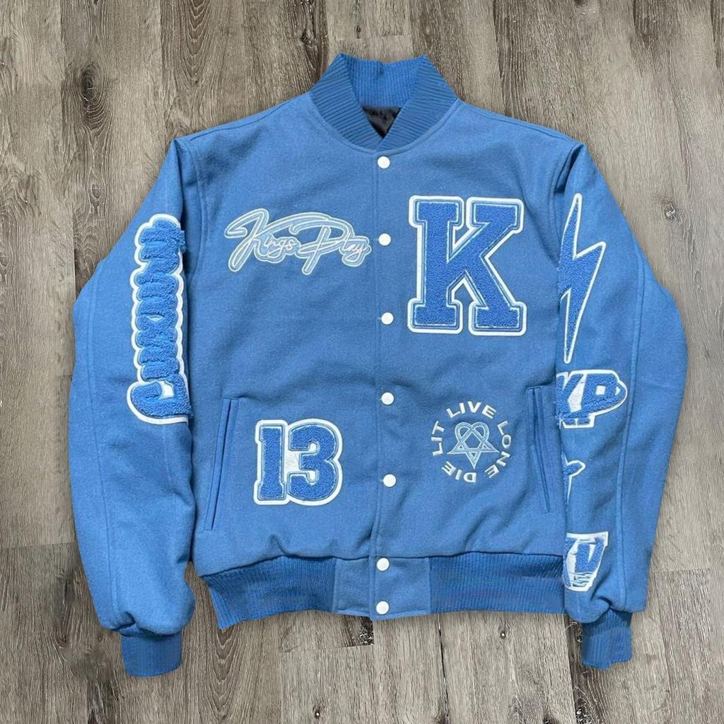 Fashion Men and Women with the Same Style Couple Spring and Autumn Jacket European and American 3D Printed Baseball Jersey