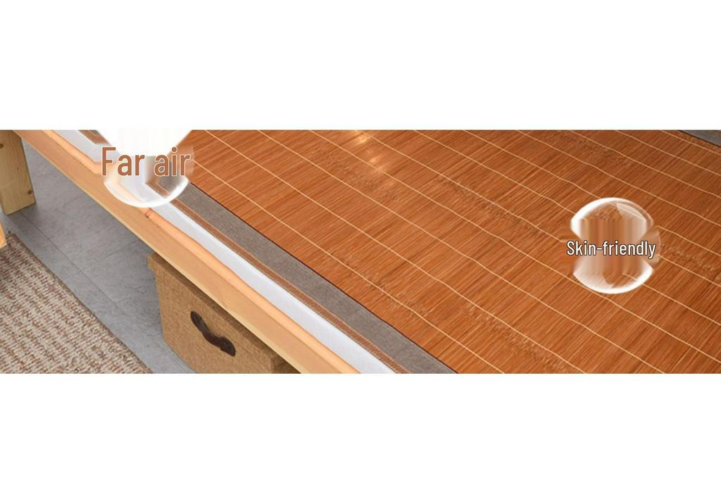 Dual-Sided Bamboo Straw Summer Mat for Student Dorms, Single & Bunk Beds - Home Ice Silk Cooling Mattress