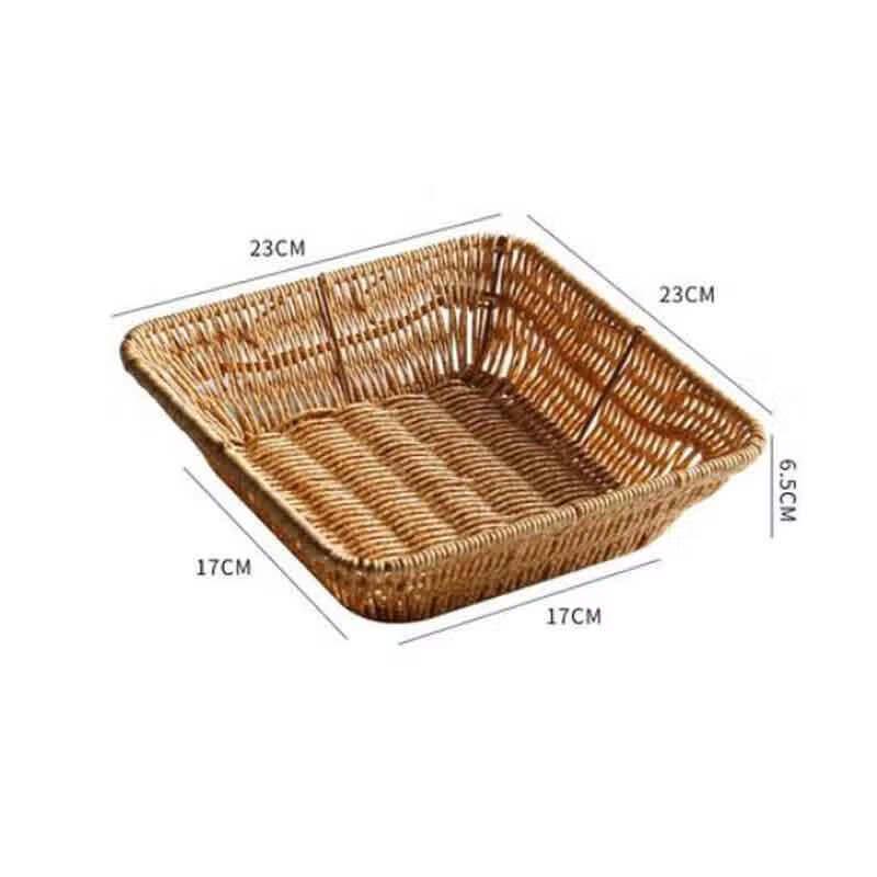 Homeglen Snackkorb im japanischen Stil mit Rattanimitat