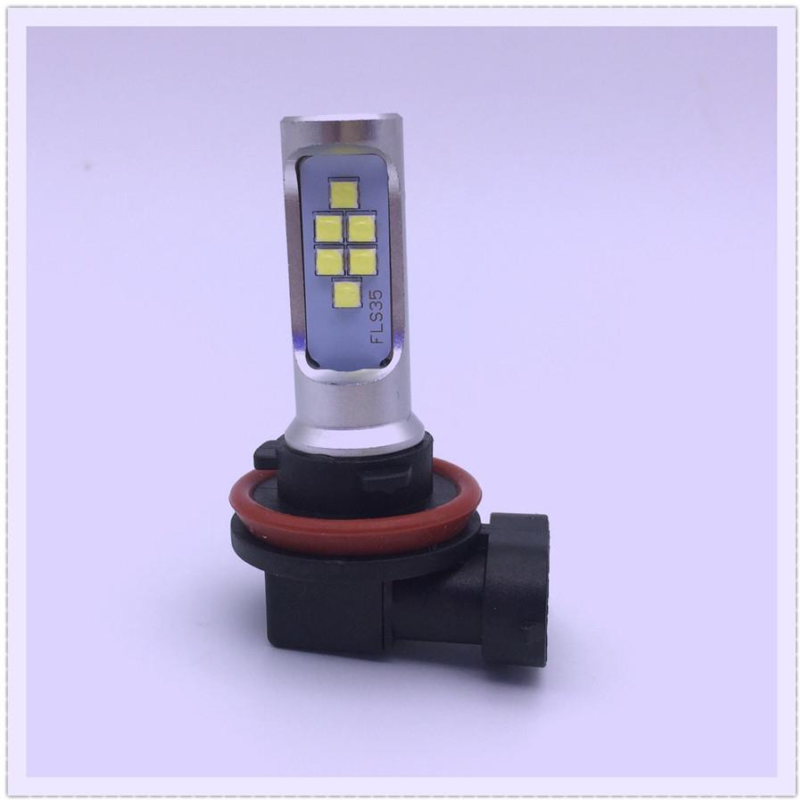 2Pcs H11 H8 Led Bulb Led Flash Strobe Blinking Car Fog Light 1400LM 6000K White 12V 24V DRL Auto Lamp Bulbs