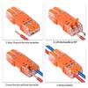1/2/4Pcs 2/3/4 In And 2/3/4 Out Cmk 64 Quick Lever Wire Connectors For Compact Plug Male Female Terminals Universal Blocks