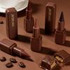 Matná čokoládová rtěnka, 6 barev, Dlouhotrvající voděodolná rtěnka, Hladký sametový tón na rty pro denní & párty make-up