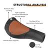 2pcs Commuters Bike Grip Rubber Aluminum Grip Waterproofed Bike Handle Cover for Long Distances Ride and Everyday Use