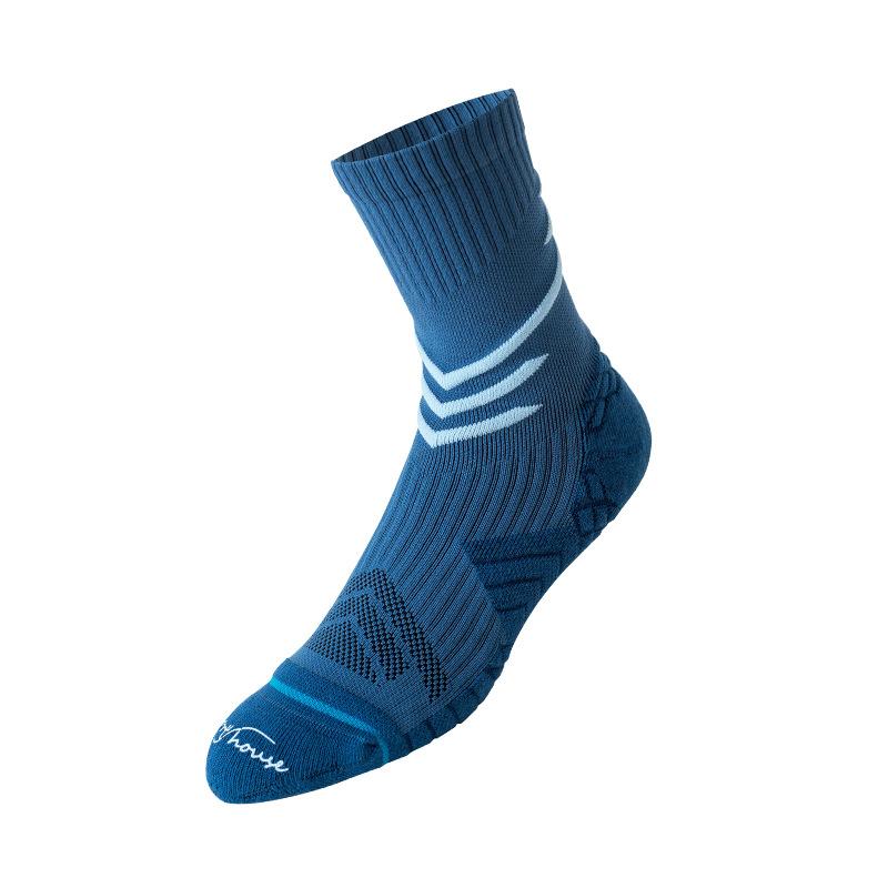 Men's Autumn and Winter New Professional Towel Bottom Sports Running Tube Socks