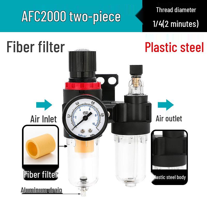 AFC2000 Luftdruckregelventil mit Öl-Wasser-Abscheider und AFR Druckminderfilter
