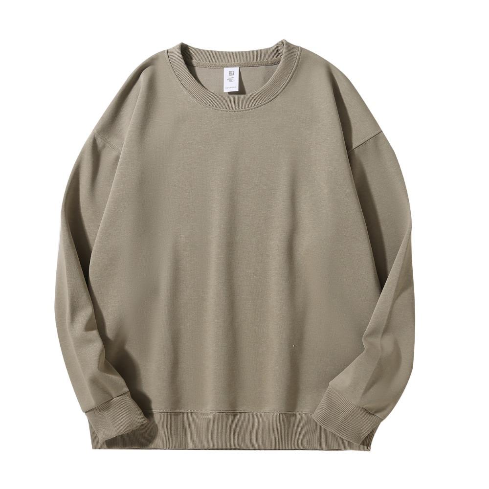 Hanorac larg la modă cu gât rotund pentru femei, de primăvară și toamnă, pulover retro fără glugă plus-size