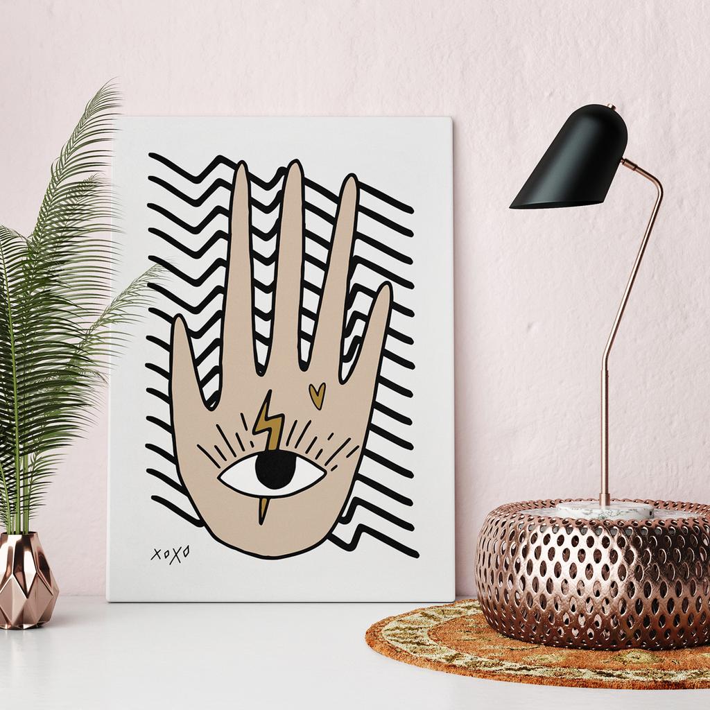 Plakat ilustracja ręka dłoń