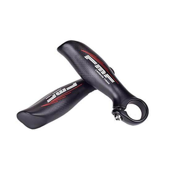 

UPANBIKE Carbon Fiber Bicycle Bar with Bar End Plugs Ends, 22.2mm, (Scrub)