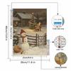 Christmas Diamond Painting Kit Santa Claus Snowman House Tree Handmade Home Entertainment Decorative Painting