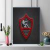 Zamalek SC logo Pattern  3pcs 100% Round Full Drill 5D DIY Diamond Painting Embroidery Cross Stitch Rhinestone Décor