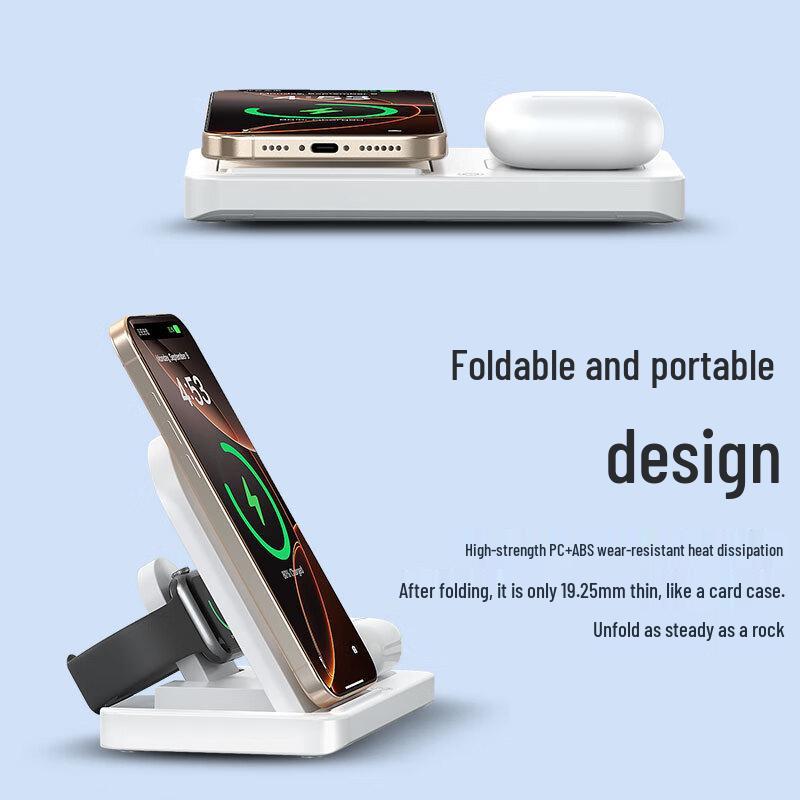 Pisen 15W 3-in-1 Wireless Charging Stand