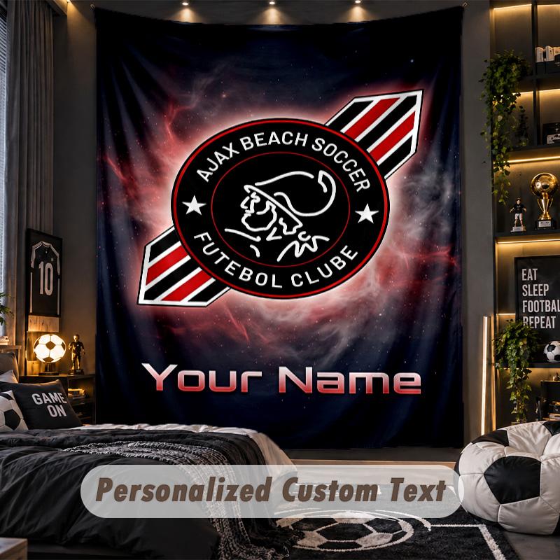 TapestryAjax Amsterdam Custom Name Text Personalized Wall Hanging Tapestry Home Wall Decor