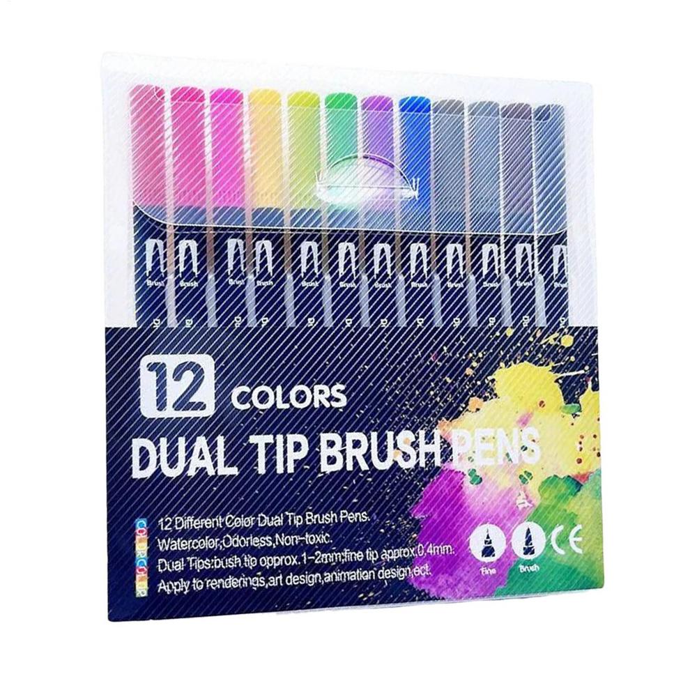 

100 Квестов Книга для цифрового раскрашивания Забавная книга для рисования Быстросохнущие Двусторонние акварельные карандаши Раскрашивание по номерам Книга с заданиями