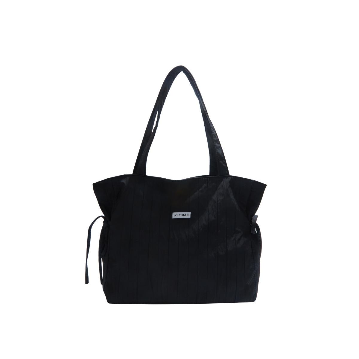 

Сумка-тоут большой вместимости, многофункциональная легкая сумка подмышку/на плечо, подходит для студентов и офисных работников для поездок на работу 33*12*28 чёрный