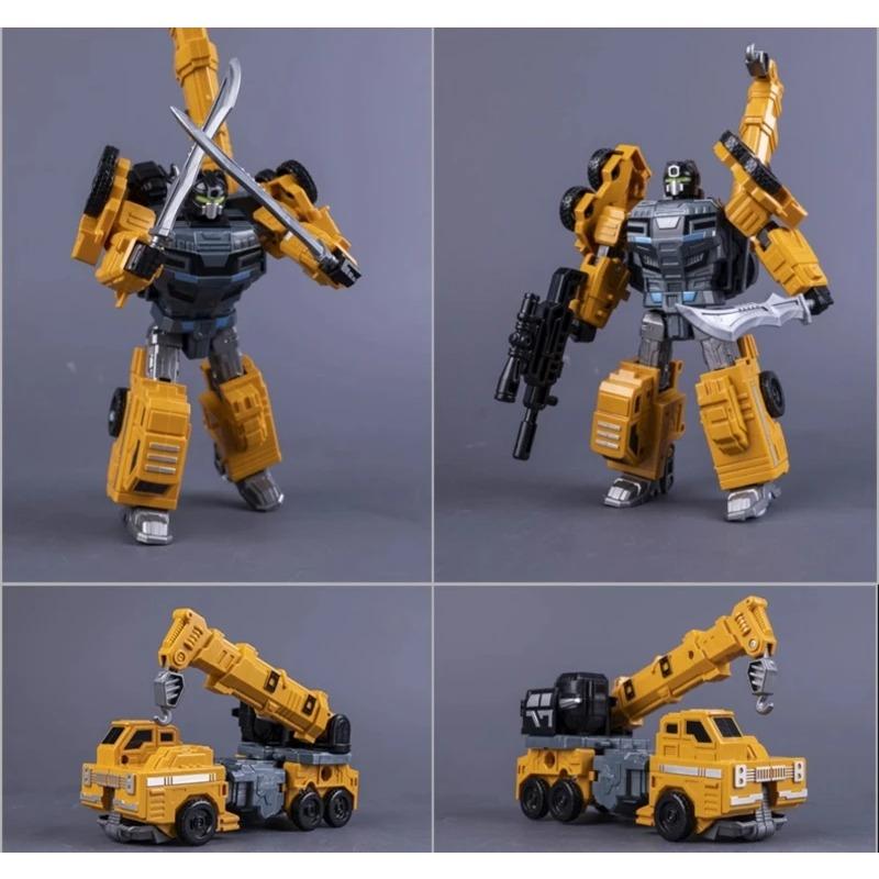 40cm New Transformation Action Figure Toys Movie Crane Scraper Engineering Vehicle Collection Robot Model IN LIJIANG 7 1 kids Poseable Articulated